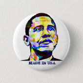 Obama - Made in USA Button (Voorkant)