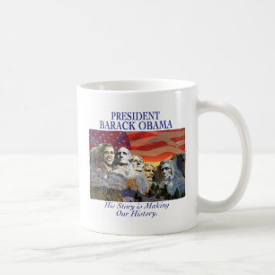 Obama Making History stelt Rushmore Mok op