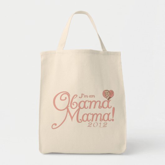 Obama Mama 2012 van ButtonZup Tote Bag (Voorkant)