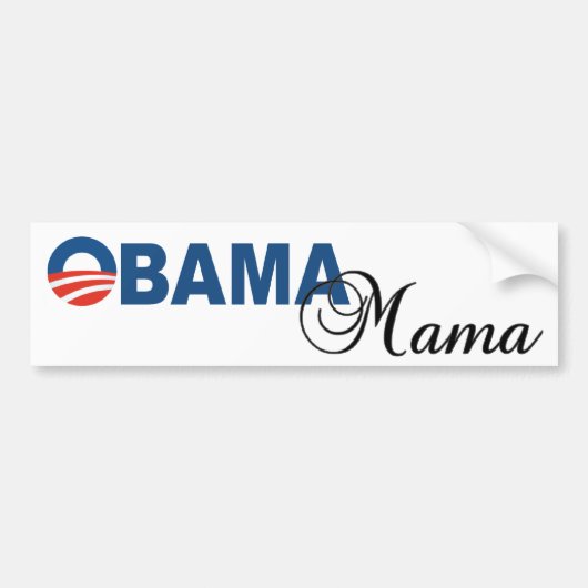 Obama Mama Bumpersticker (Voorkant)