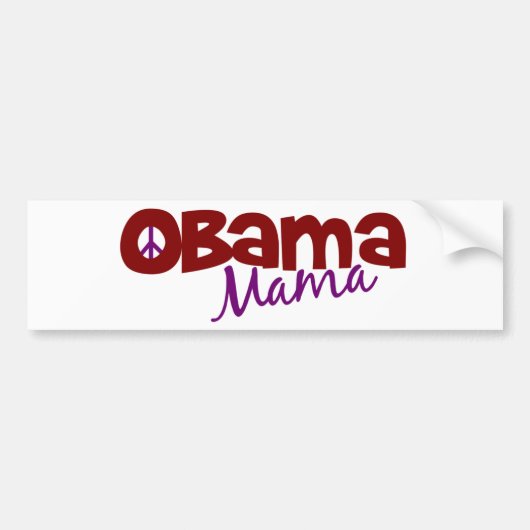 Obama Mama Bumpersticker (Voorkant)