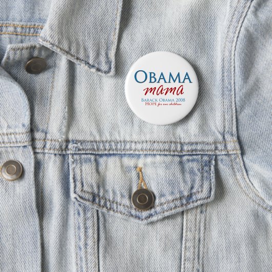 Obama Mama Button (In situ)
