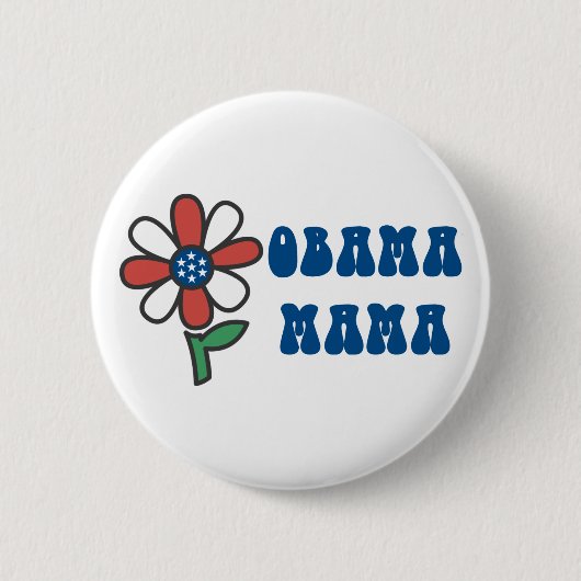 Obama Mama Buttonnen Ronde Button 5,7 Cm (Voorkant)