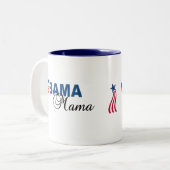 Obama Mama Logo Coffee Mok (Voorkant links)
