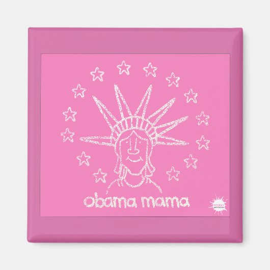 OBAMA-MAMA magneet (Voorkant)