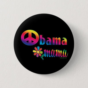 Obama Mama Ronde Button 5,7 Cm