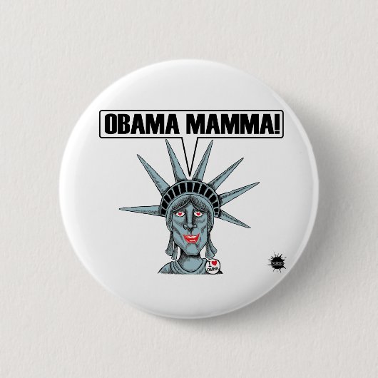 Obama Mamma Button (Voorkant)