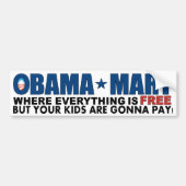 Obama Mart - waar alles vrij is! Bumpersticker (Voorkant)