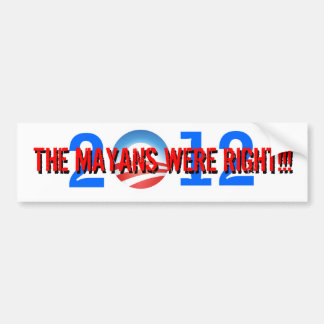 Obama-Mayaanse samenzwering Bumpersticker