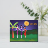 Obama meisjes briefkaart (Staand voorkant)