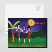 Obama meisjes briefkaart (Voorkant / Achterkant)