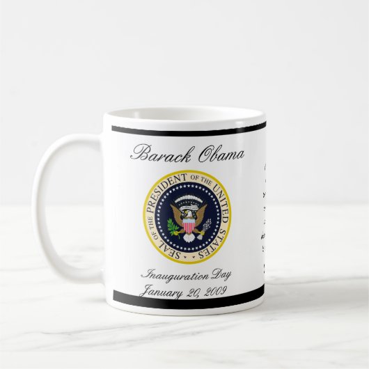 Obama met JFK - Coffee-Mok Koffiemok (Links)