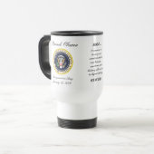 Obama met JFK - Travel Mug Reisbeker (Voorkant links)