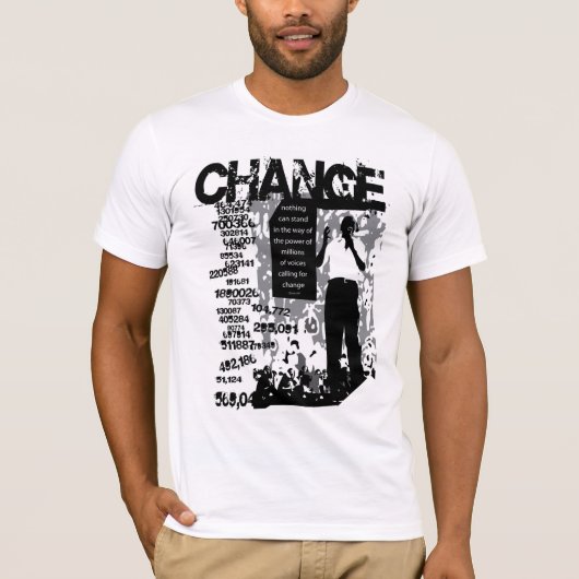 Obama Million for CHANGE t-shirt (Voorkant)
