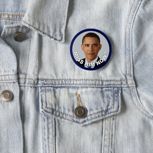 Obama: Miss Hem nu? Ronde Button 5,7 Cm (In situ)