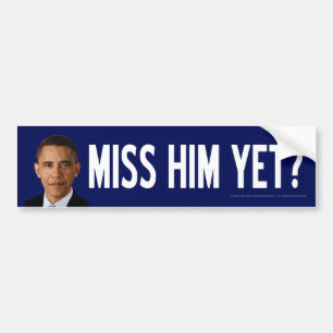 Obama: Miss Hem toch? Bumpersticker