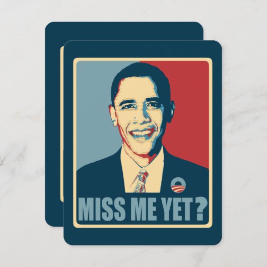 Obama Miss me? (Voorkant / Achterkant)