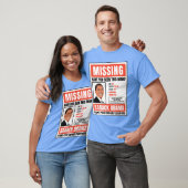 Obama Missende Poster Antitee T-shirt (Unisex)