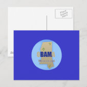 Obama Mississippi Briefkaart (Voorkant / Achterkant)