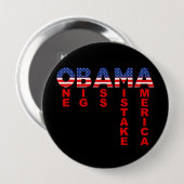 Obama Mistak 1 Ronde Button 4,0 Cm (Voorkant /achterkant)