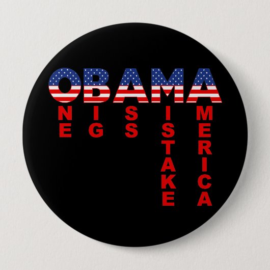Obama Mistak 1 Ronde Button 4,0 Cm (Voorkant)