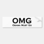 Obama moet anti-Obama gaan Bumpersticker (Voorkant)