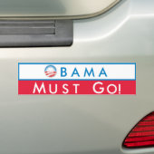 Obama moet gaan bumpersticker (Op auto)