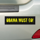 OBAMA MOET GAAN! Bumpersticker (offensief tegen sh (Op auto)