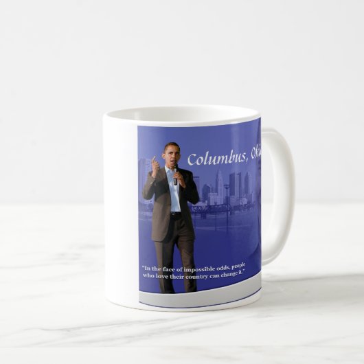 OBAMA Mok Columbus, Ohio (Voorkant rechts)