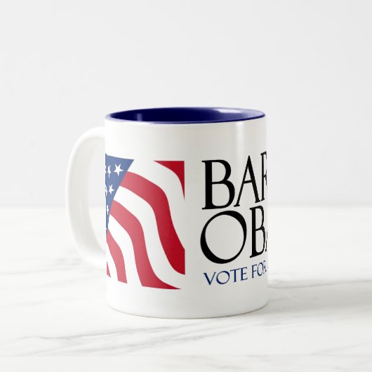 Obama-Mok (veel mok stijlen beschikbaar) (Voorkant links)