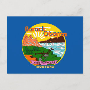 Obama Montana Briefkaart