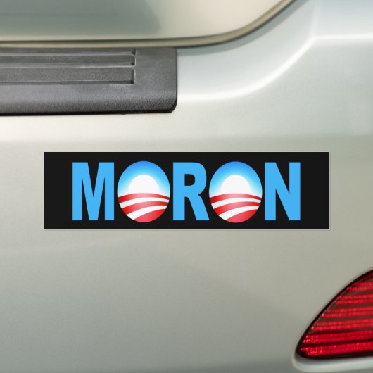 OBAMA MORON BUMPERSTICKER (Op auto)