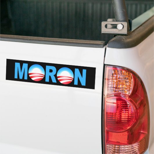 OBAMA MORON BUMPERSTICKER (Op Truck)