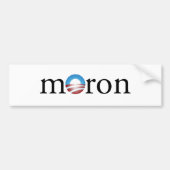 Obama Moron Bumpersticker (Voorkant)