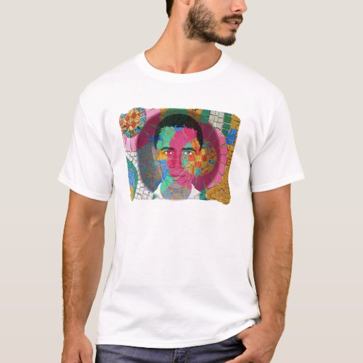 Obama mosaic tile Woman's Shirt (Voorkant)