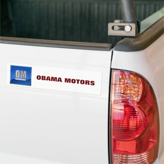 OBAMA MOTORS BUMPERSTICKER (Op Truck)
