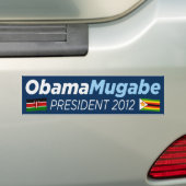 Obama Mugabe 2012 Bumpersticker (Op auto)