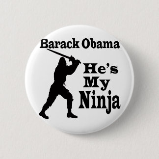 Obama My Ninja Ronde Button 5,7 Cm