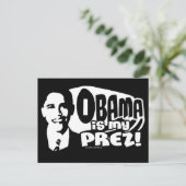 Obama My Prez Post-kaarten Briefkaart (Staand voorkant)