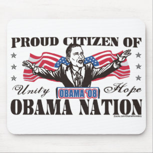 Obama Nation Cartoon Mousepad Muismat