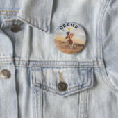 Obama/Native American Button (In situ)