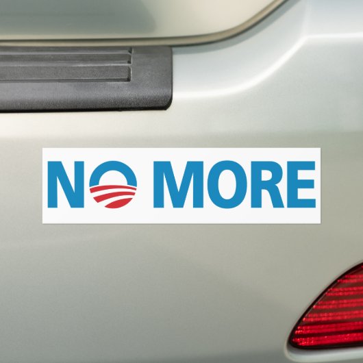 Obama, "NEE MEER" Bumpersticker (Op auto)