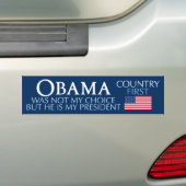 Obama - Niet mijn keuze-mijn President Bumperstick Bumpersticker (Op auto)
