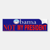 Obama - Niet mijn president Bumpersticker (Voorkant)