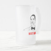 Obama niet slecht meme rage gezichtsveld matglas bierpul (Voorkant rechts)