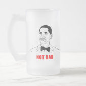 Obama niet slecht meme rage gezichtsveld matglas bierpul (Links)