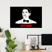 Obama niet slecht meme rage gezichtsveld poster (Thuiskantoor)