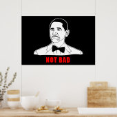 Obama niet slecht meme rage gezichtsveld poster (Keuken)