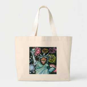 Obama nieuwjaar grote tote bag
