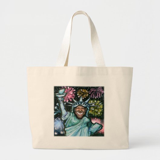 Obama nieuwjaar grote tote bag (Voorkant)